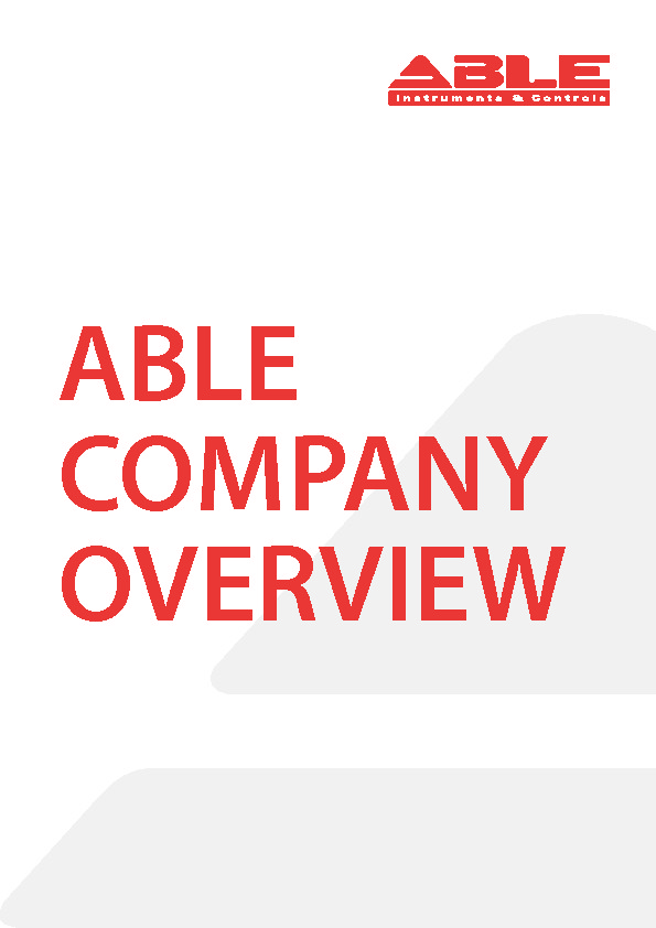 141_ABLE_Company_Overview | ABLE Instruments & Controls